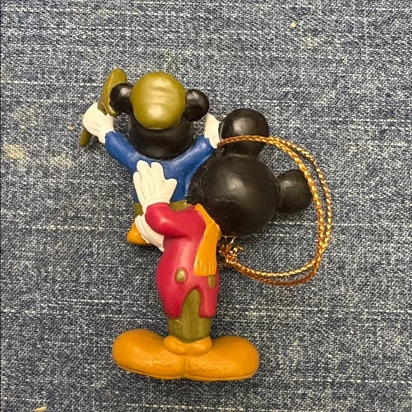 1992 Avon Disney Mickey Mouse Bob Cratchit Tiny Tim Christmas Carol Ornament - Picture 3 of 5